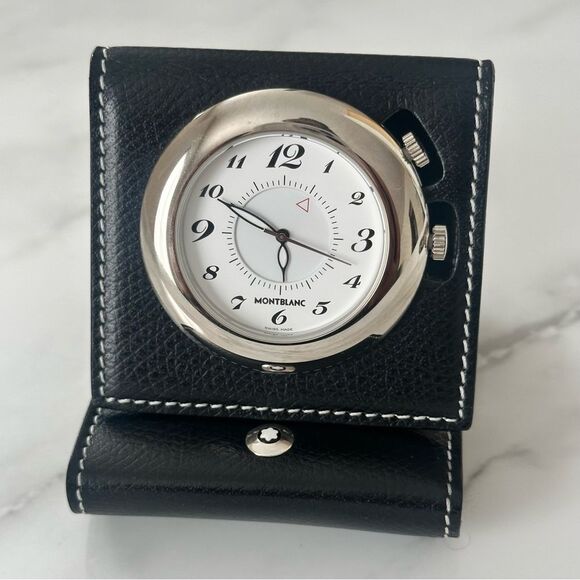 SOLD:Montblanc Travel Clock Not Tested - Picture 12 of 12